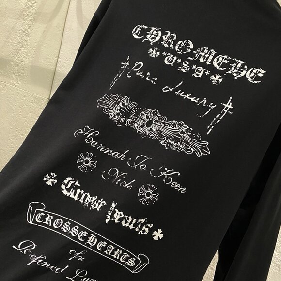 Chrome Hearts Printed Black Long Sleeve T-shirt - Picture 6 of 8